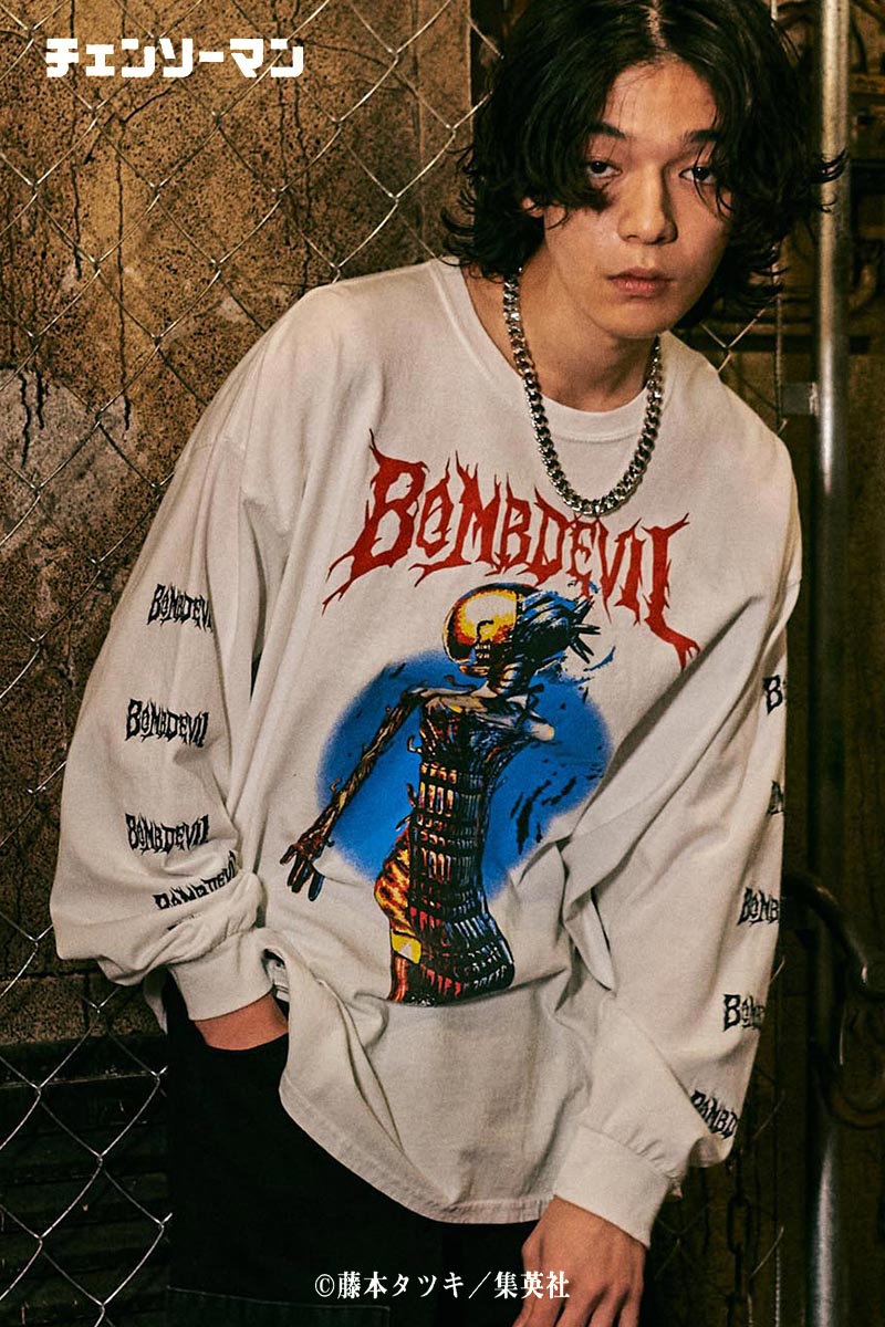 予約商品】glamb (グラム)×チェンソーマン Bomb Devil Long Sleeve T