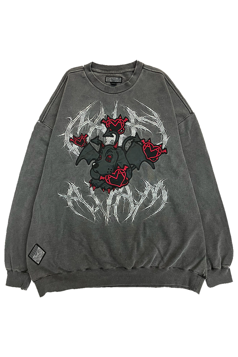 AVAM×GALFY×GEKIROCK CLOTHINGコラボ・スウェット BLACK / ロック