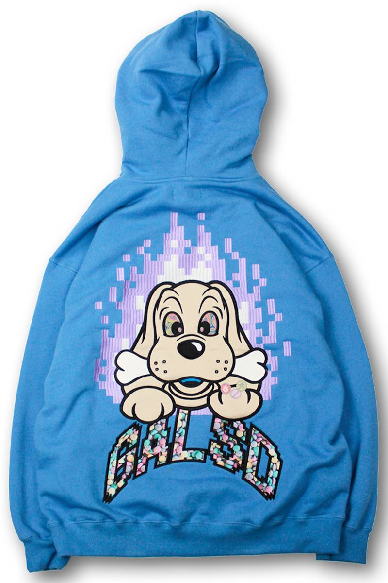 GALFY (ガルフィー) GALSDガンギマリパーカー BLUE / ロック