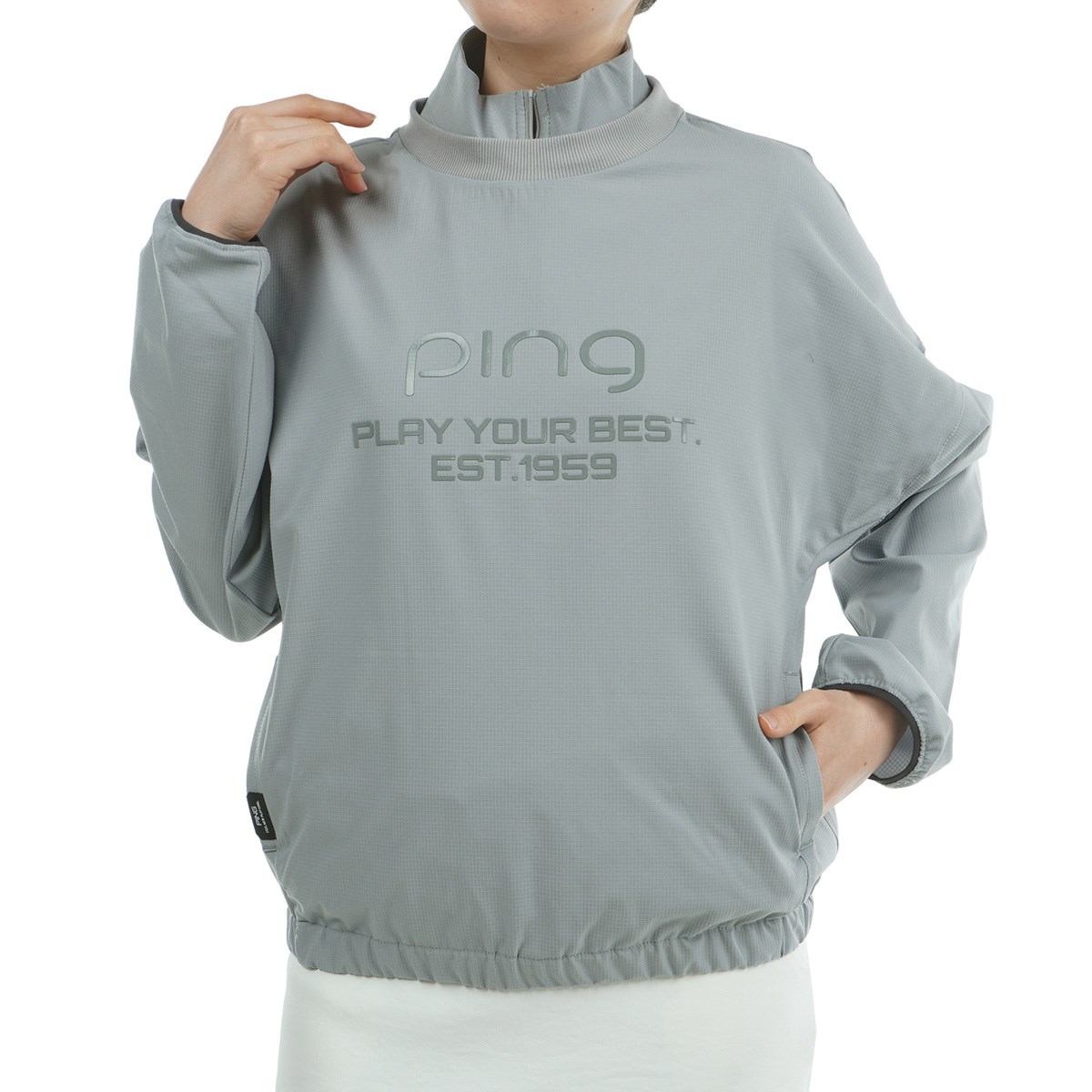 dショッピング |ピン PING リップストップ ツインブルゾン M グレー