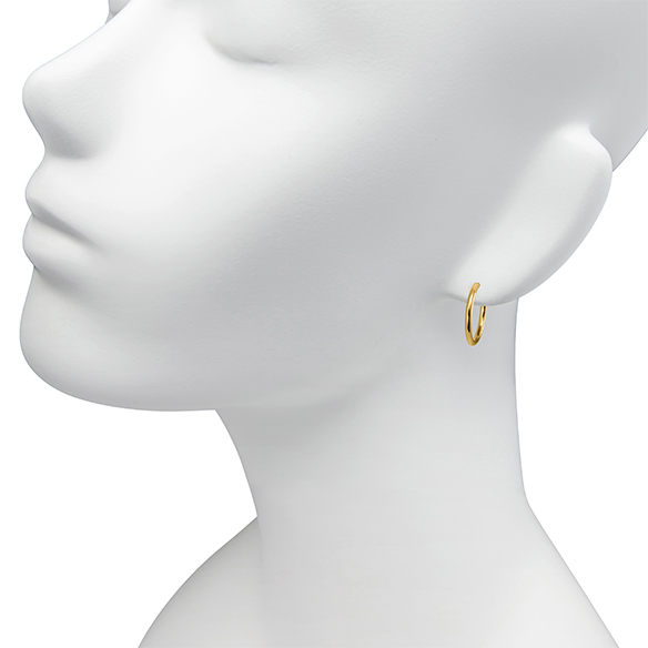 K18イエローゴールド フープピアス 20mm | 高品質 金・プラチナ