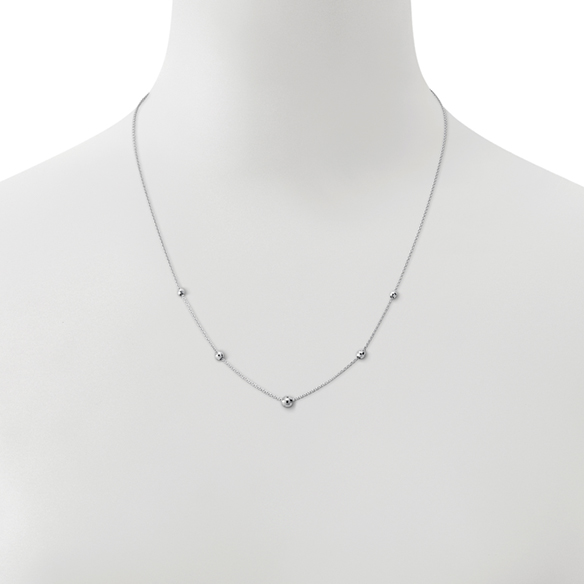 ファセット ミラクル プラチナ シンプルライン〕純プラチナ ネックレス
