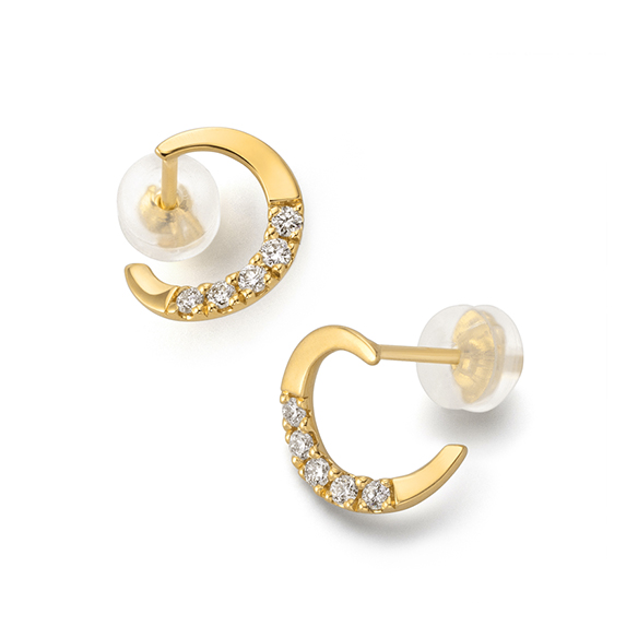 K18イエローゴールド ダイヤモンド ピアス | 高品質 金・プラチナ