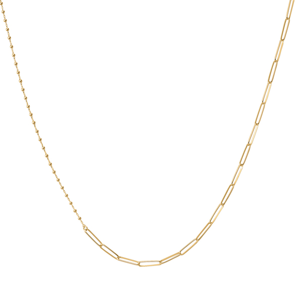 K18イエローゴールド ミックスネックレス 45cm | 高品質 金・プラチナ