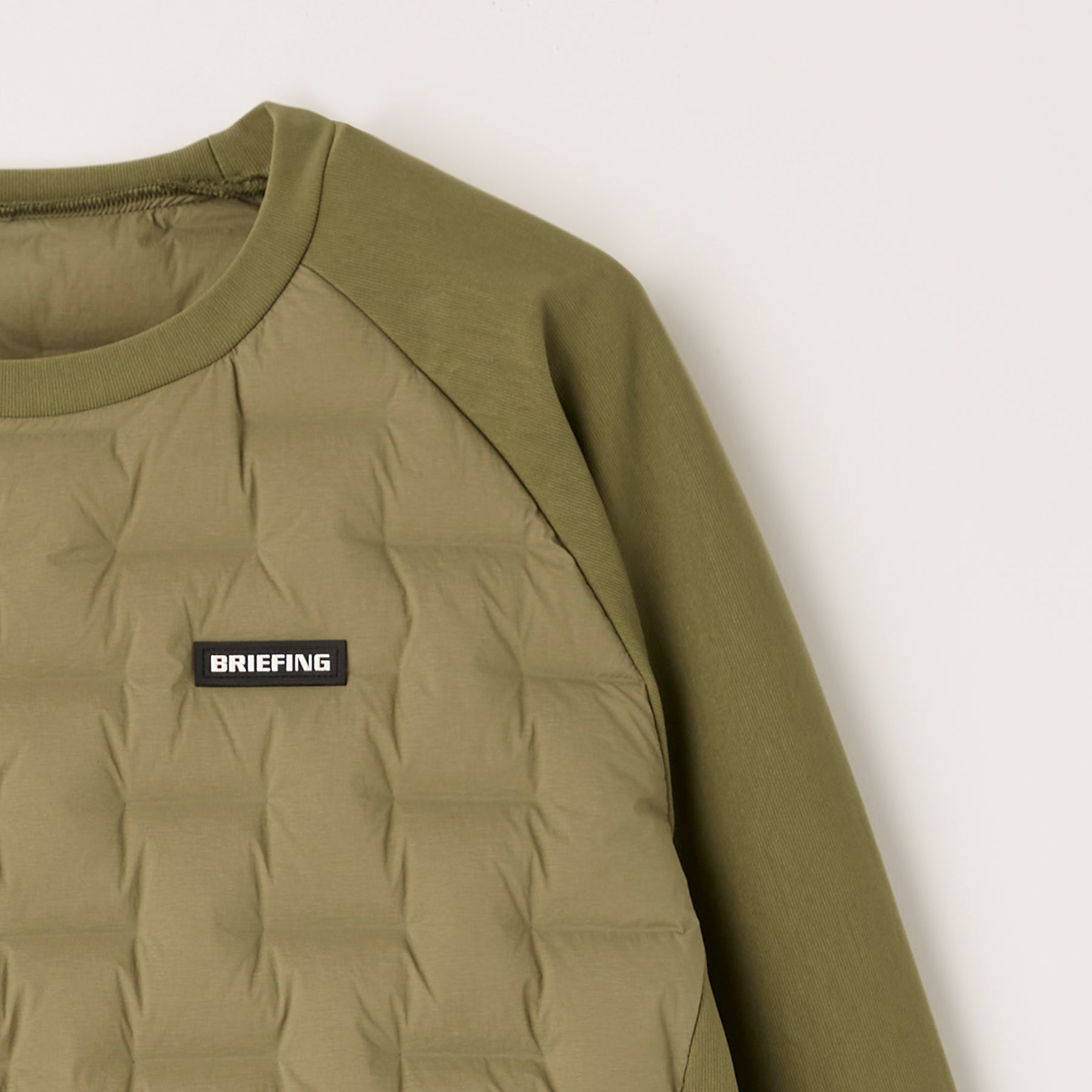 ブリーフィングゴルフ】メンズ ハイブリッド ダウン クルー ネック