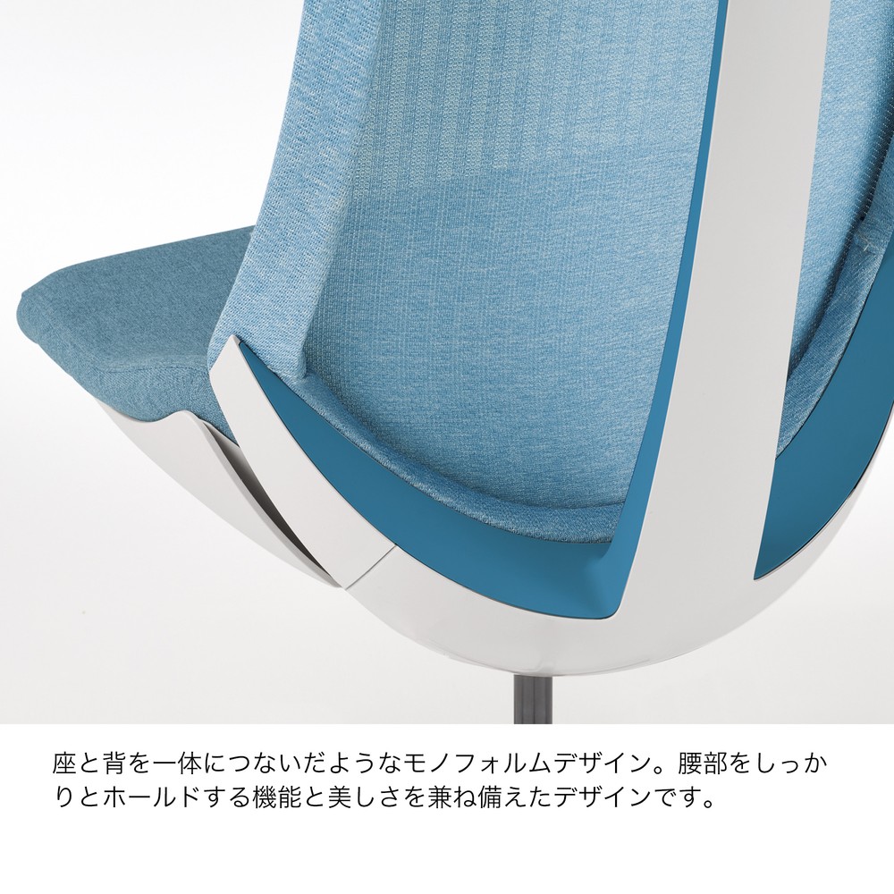 アクトチェア プレーンクロスバック KG-437PS-GNT1｜オフィスチェア