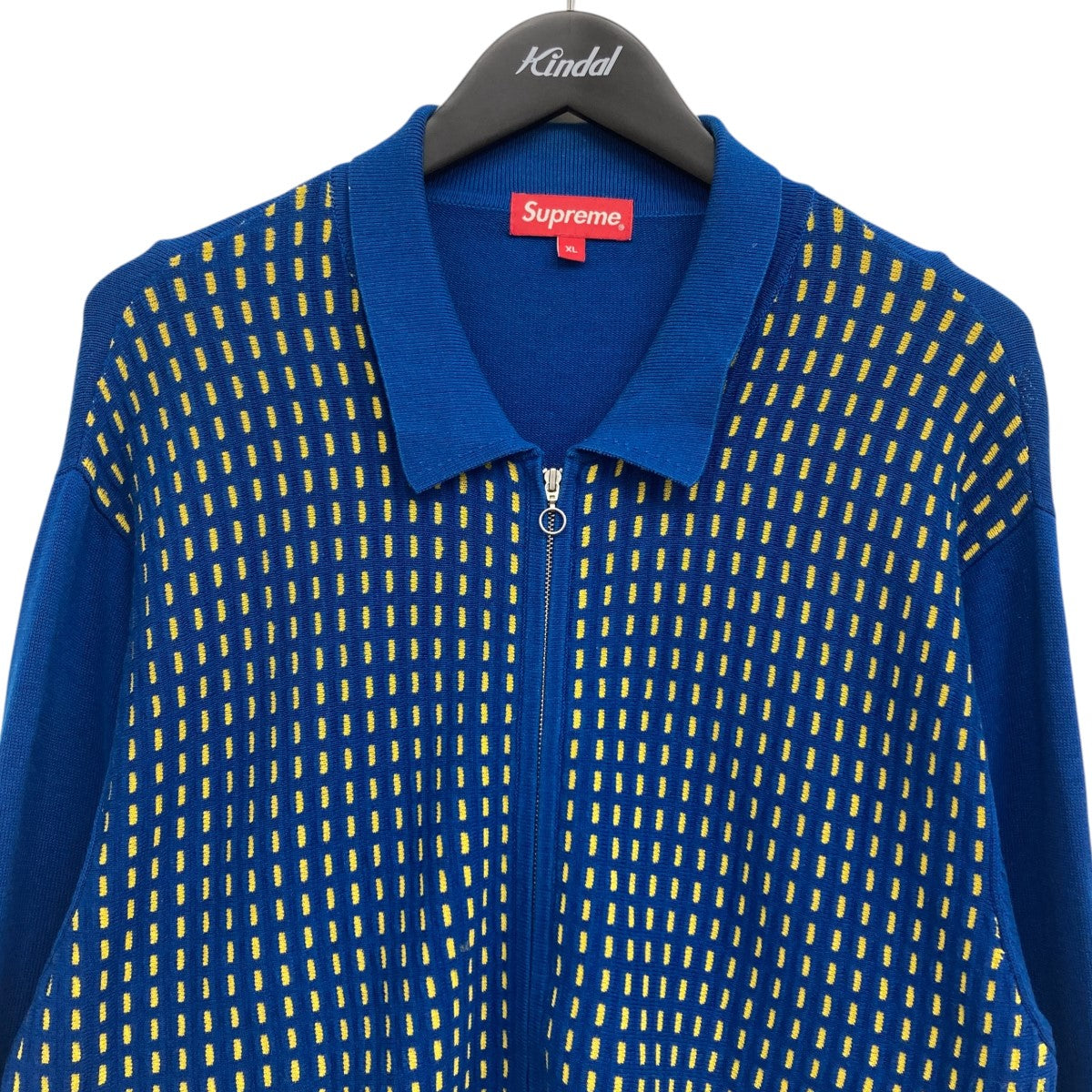 Supreme(シュプリーム) Dashes Zip Up Knit Poloニットポロシャツ