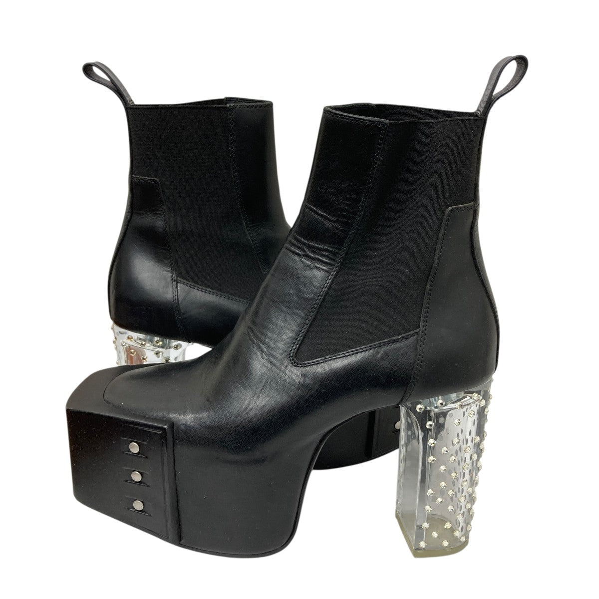 RICK OWENS(リックオウエンス) GRILL KISS BOOTSキスブーツ ブラック