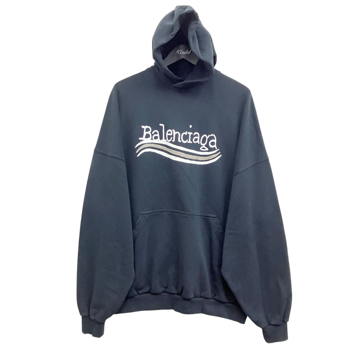 BALENCIAGA(バレンシアガ) ダメージ加工キャンペーンロゴフーディー