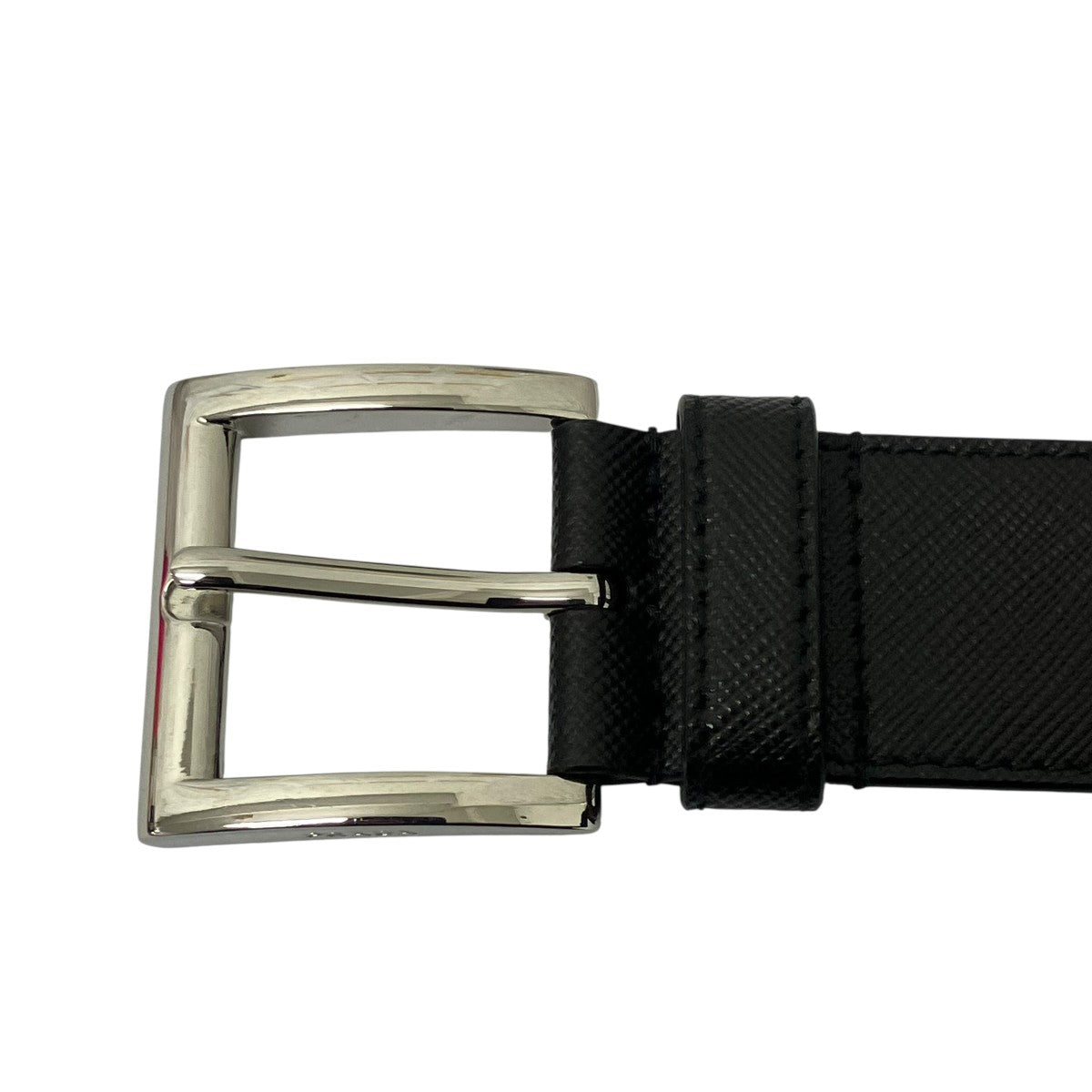 PRADA(プラダ) サフィアーノレザーベルト DNP098 ブラック サイズ 80