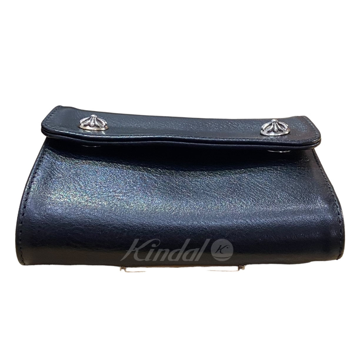 CHROME HEARTS(クロムハーツ) ｢WAVE MINI｣ クロスボールボタンレザー