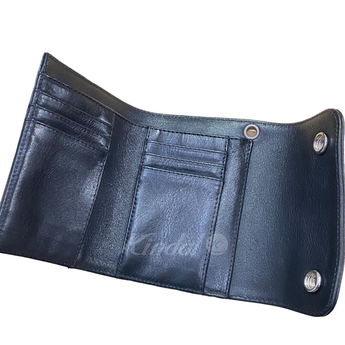 CHROME HEARTS(クロムハーツ) ｢WAVE MINI｣ クロスボールボタンレザー