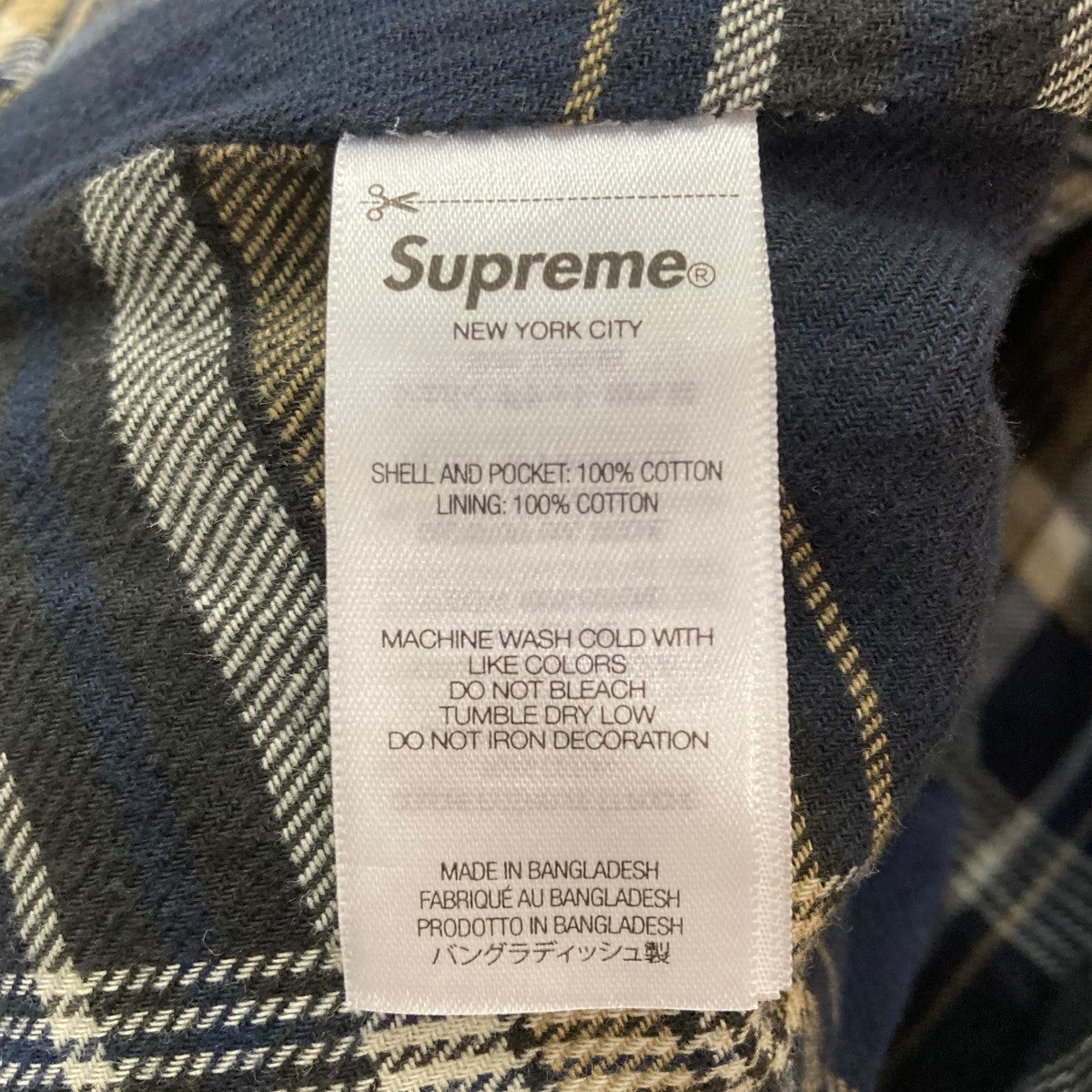Supreme×Dickies フランネルオーバーオール｢Dickies Flannel Lined