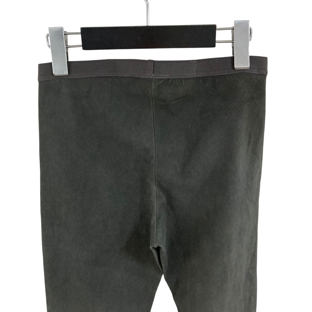 RICK OWENS(リックオウエンス) レザーレギンスパンツ RP7336 ダーク