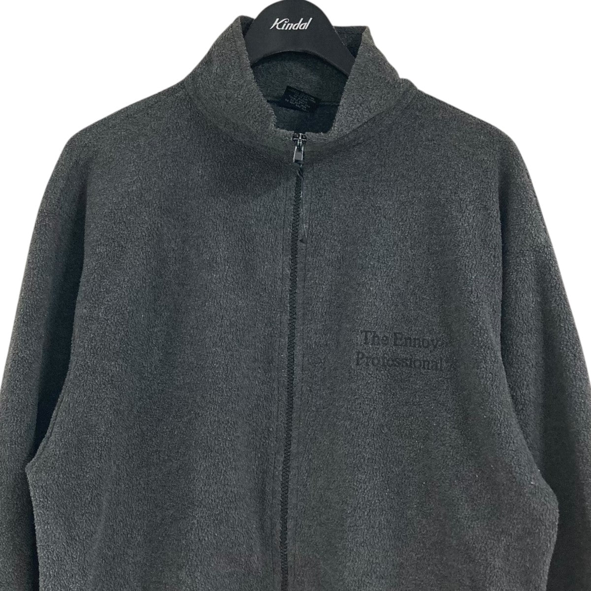ENNOY(エンノイ) ロゴ刺繍フリースジャケット グレー サイズ ?｜【公式