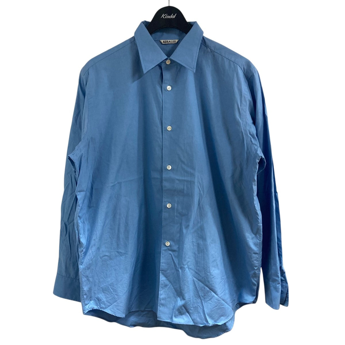 AURALEE(オーラリー) フィンクスコットンシャツ A25SS01TN ブルー