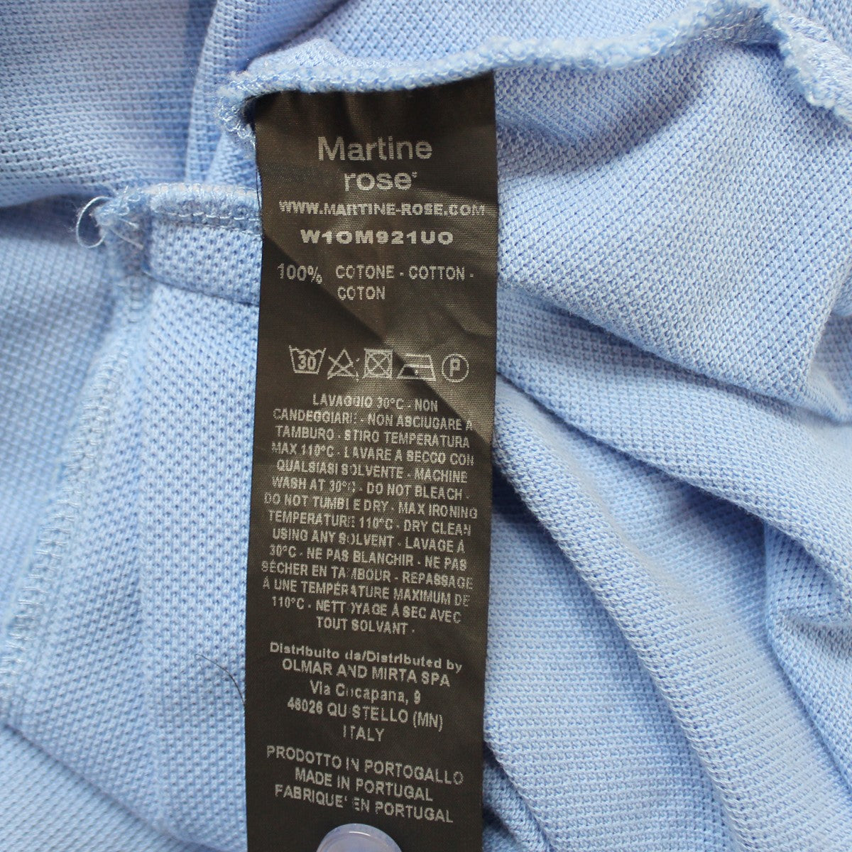 Martine Rose(マーティンローズ) Oversized Polo Shirtロゴ オーバー