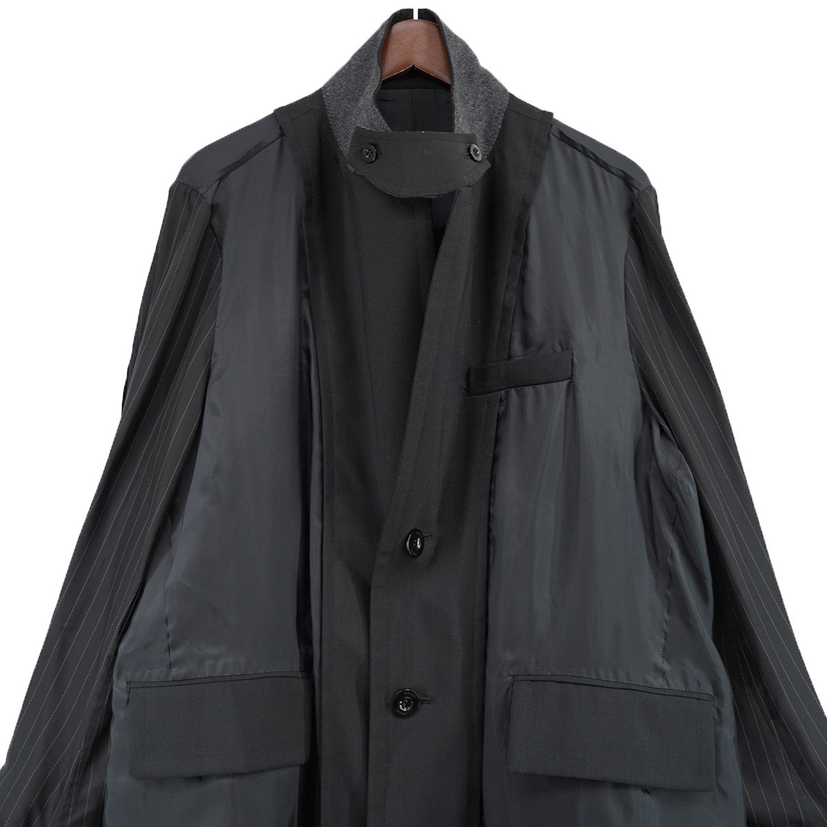 sacai(サカイ) 21SS Suiting Coatスイッチング 切替 コート 21-02455M