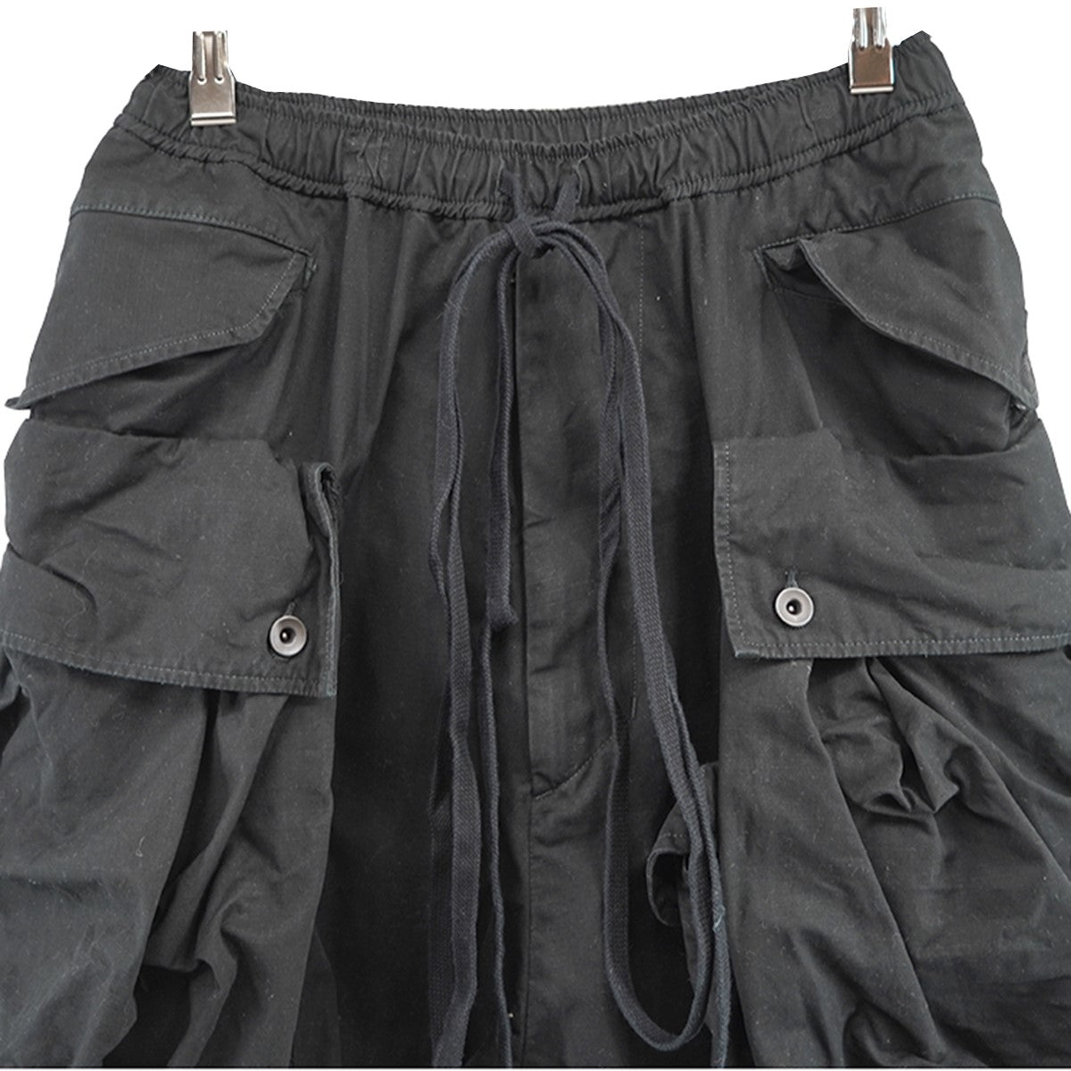 JULIUS(ユリウス) 21SS カーゴポケット フラップハーフパンツ裾 切りっ