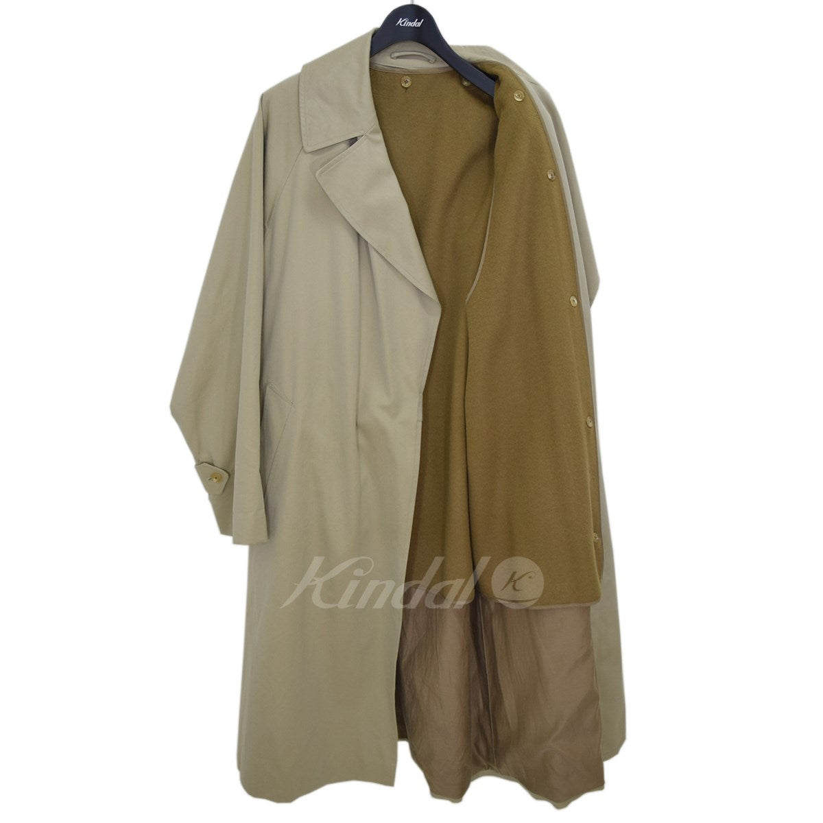 COMOLI(コモリ) コットンギャバ タイロッケンコート ウールカシミヤ