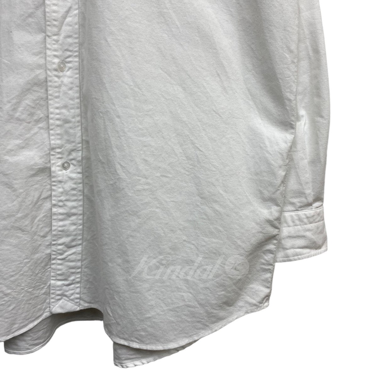 COMOLI(コモリ) 23SS オックスBDシャツX01-02009 着画：身長 173cm