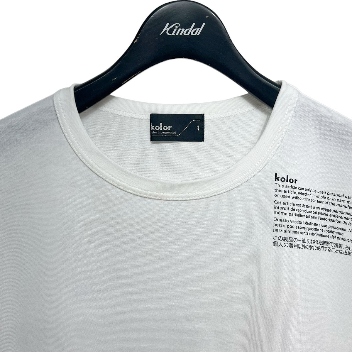 KOLOR(カラー) 22SS度詰め天竺 PRINT TEEプリントTシャツ22SCM-T07208