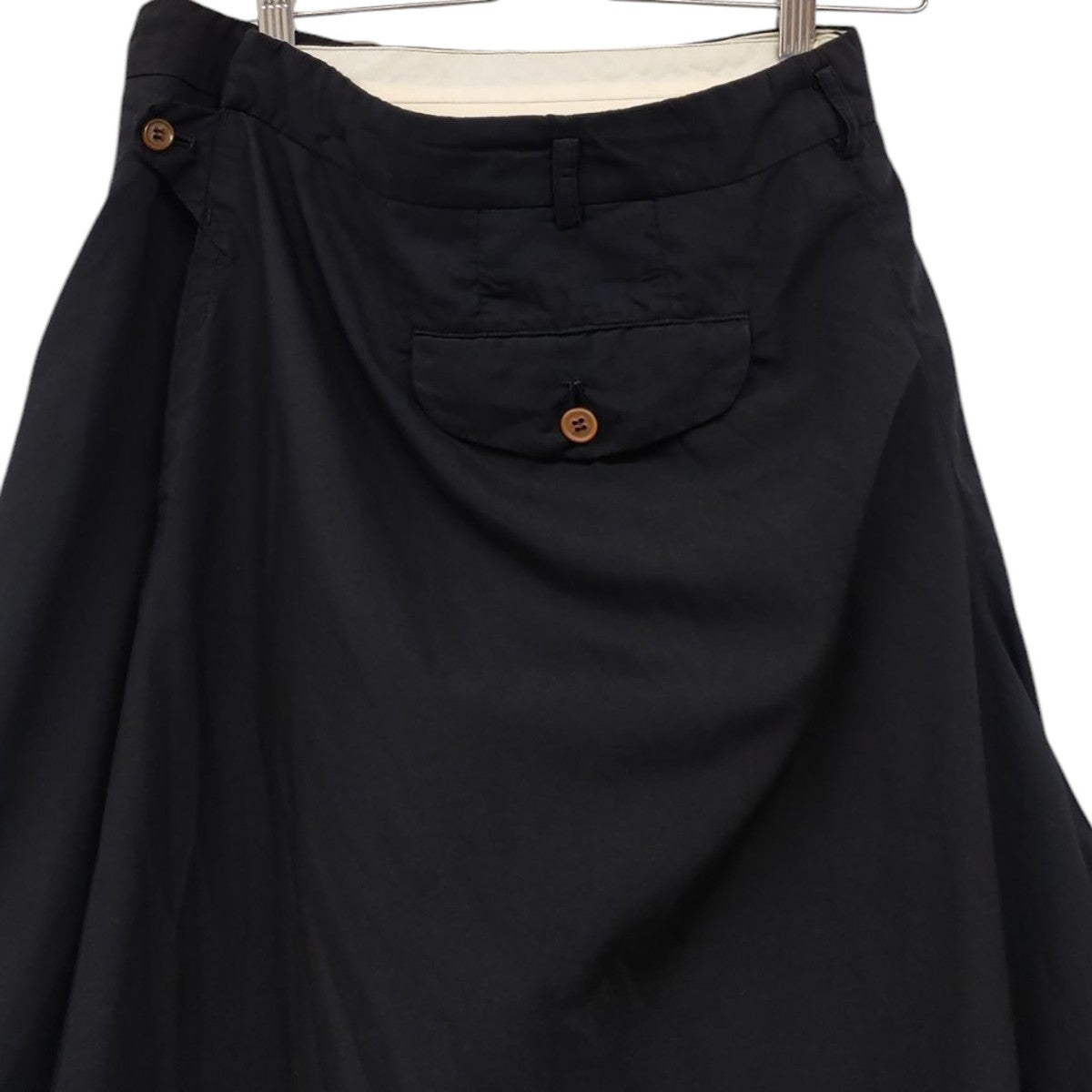 COMME des GARCONS(コムデギャルソン) ポリ縮絨変形ラップスカート