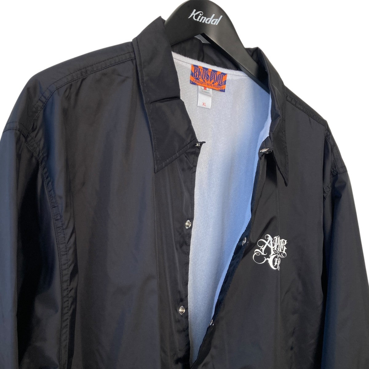 BUDSPOOL(バッズプール) Logo Coach Jacketコーチジャケット ブラック