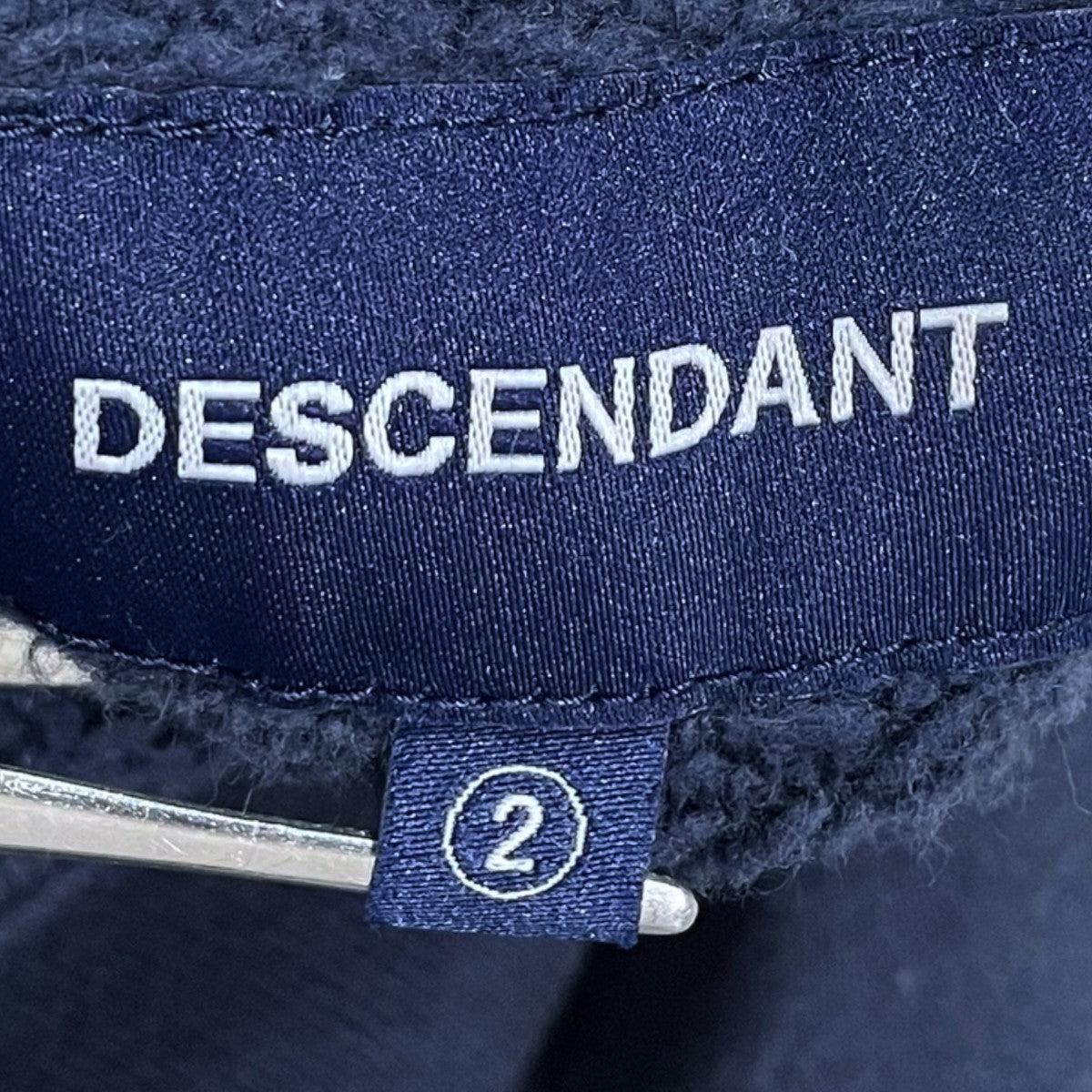 DESCENDANT(ディセンダント) 裏起毛スウェットトレーナー ネイビー