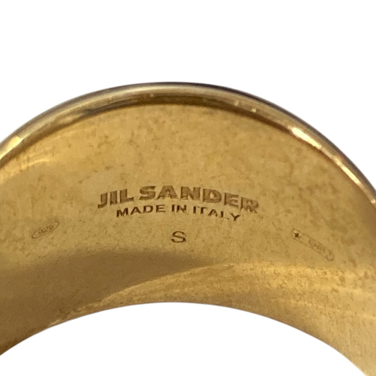 JIL SANDER(ジルサンダー) シグネットリング ゴールド サイズ S(18号