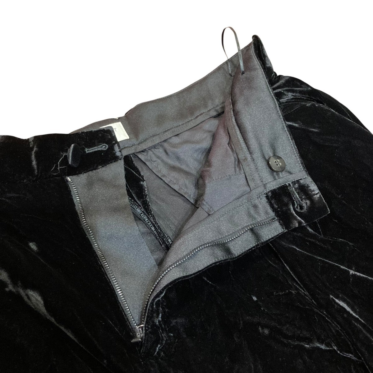 Saint Laurent Paris(サンローランパリ) 23AWシルクベルベットワイド