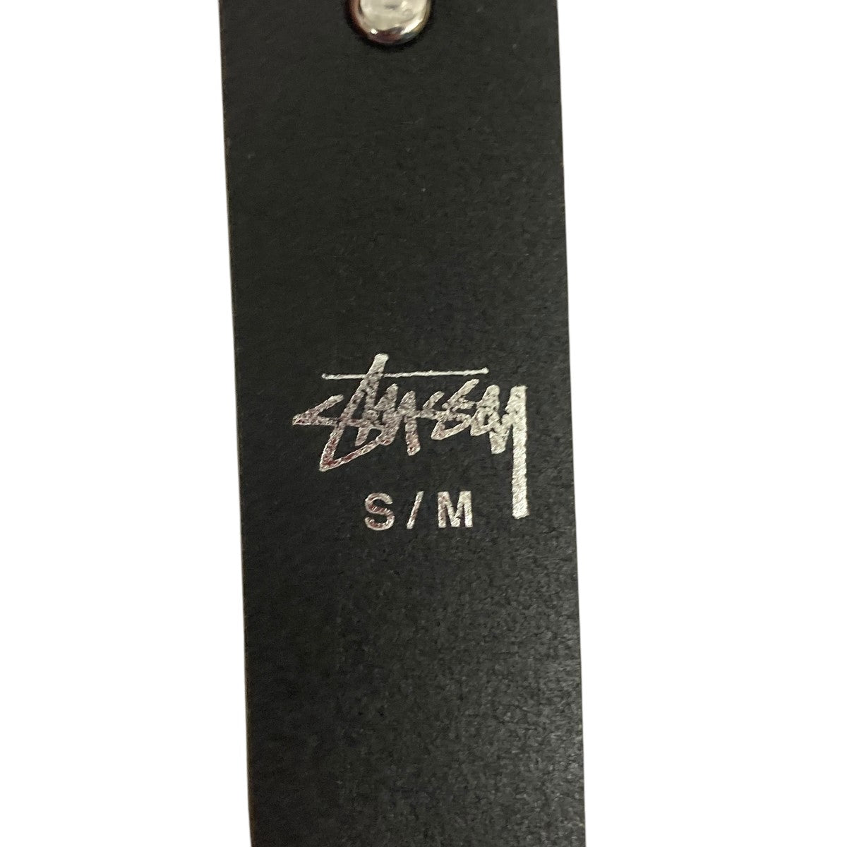 stussy(ステューシー) ss link studded beltロゴスタッズハラコレザー
