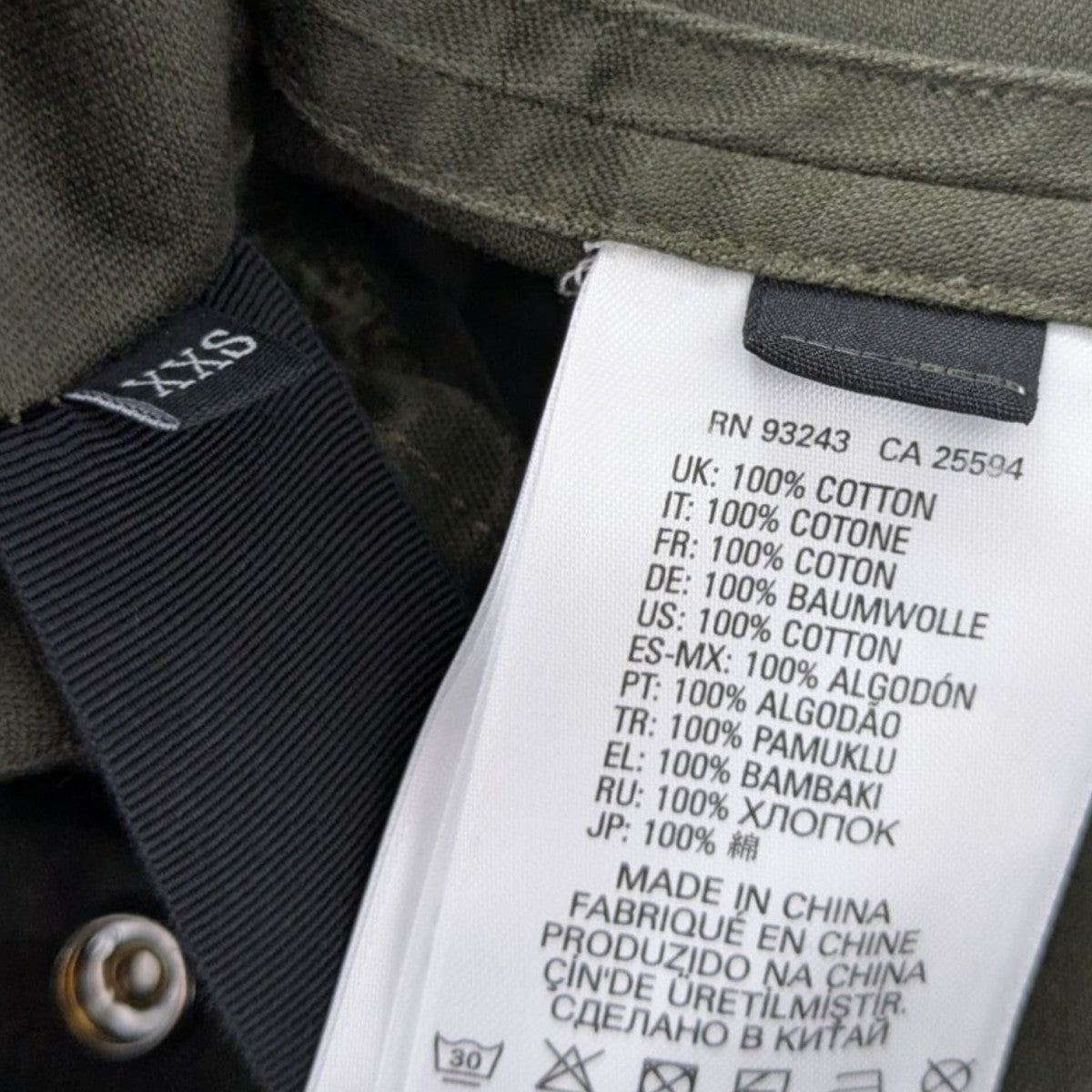 DIESEL(ディーゼル) フード付トレンチコート オリーブ サイズ XXS