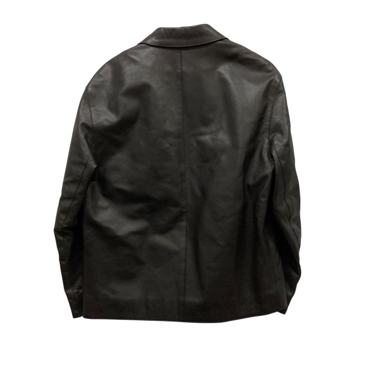 PRADA(プラダ) 90sレザージップアップジャケット ダークブラウン