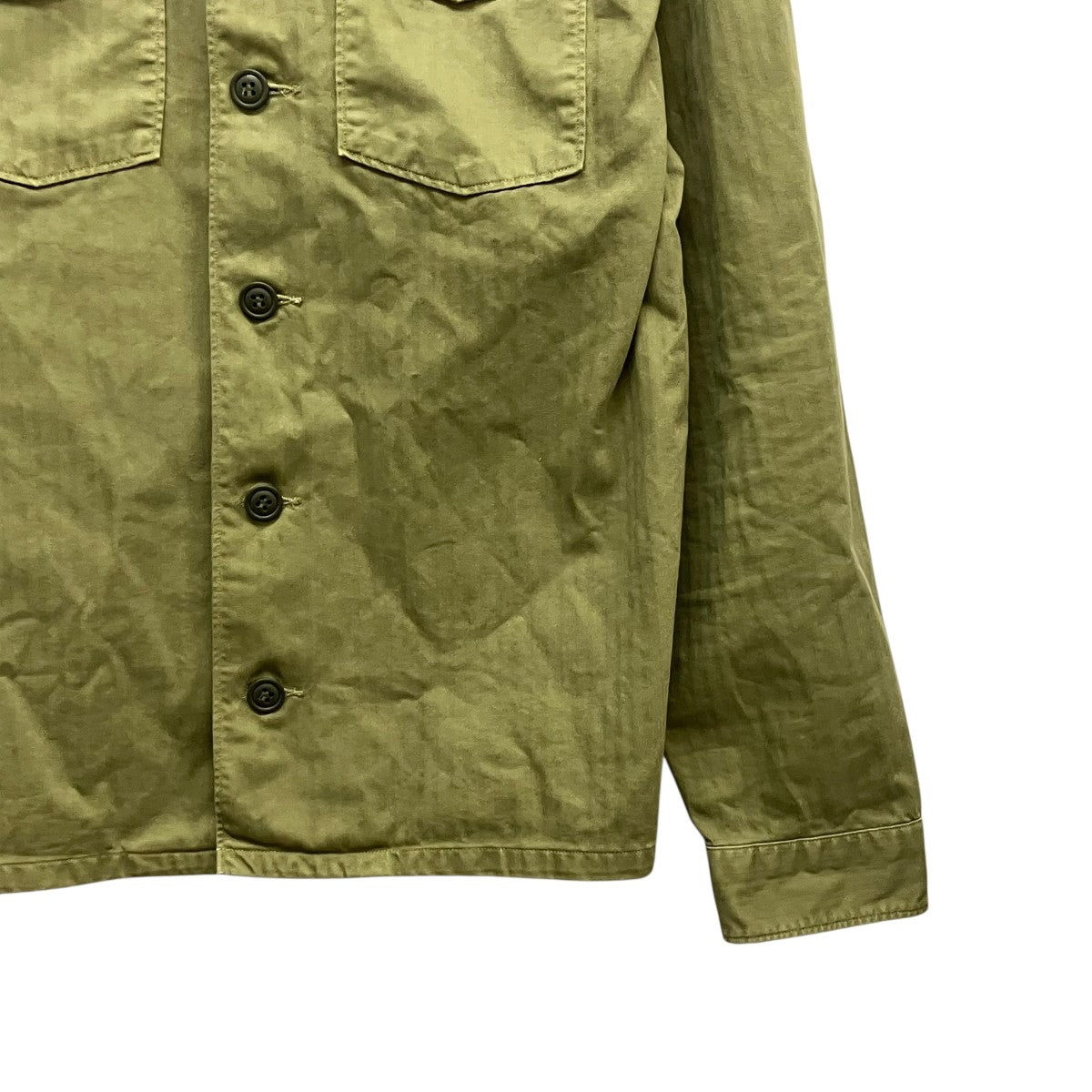 RRL(ダブルアールエル) ミリタリーシャツジャケット オリーブ サイズ M