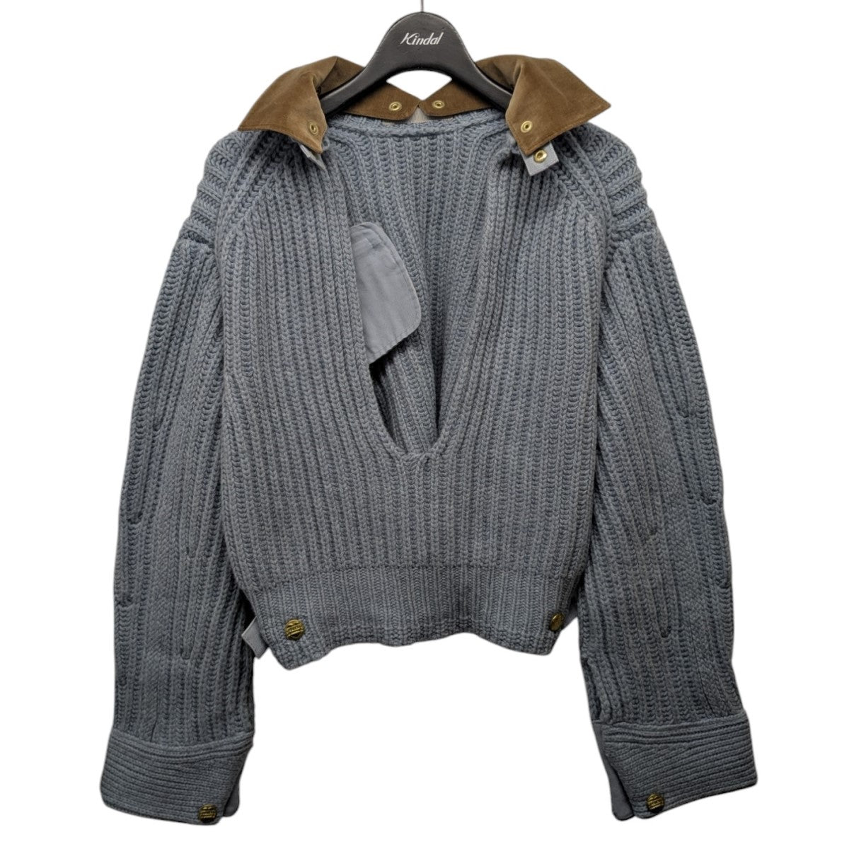 SACAI×CARHARTT WIP 23AW「Detroit Ribbed Sweater」襟付ニット