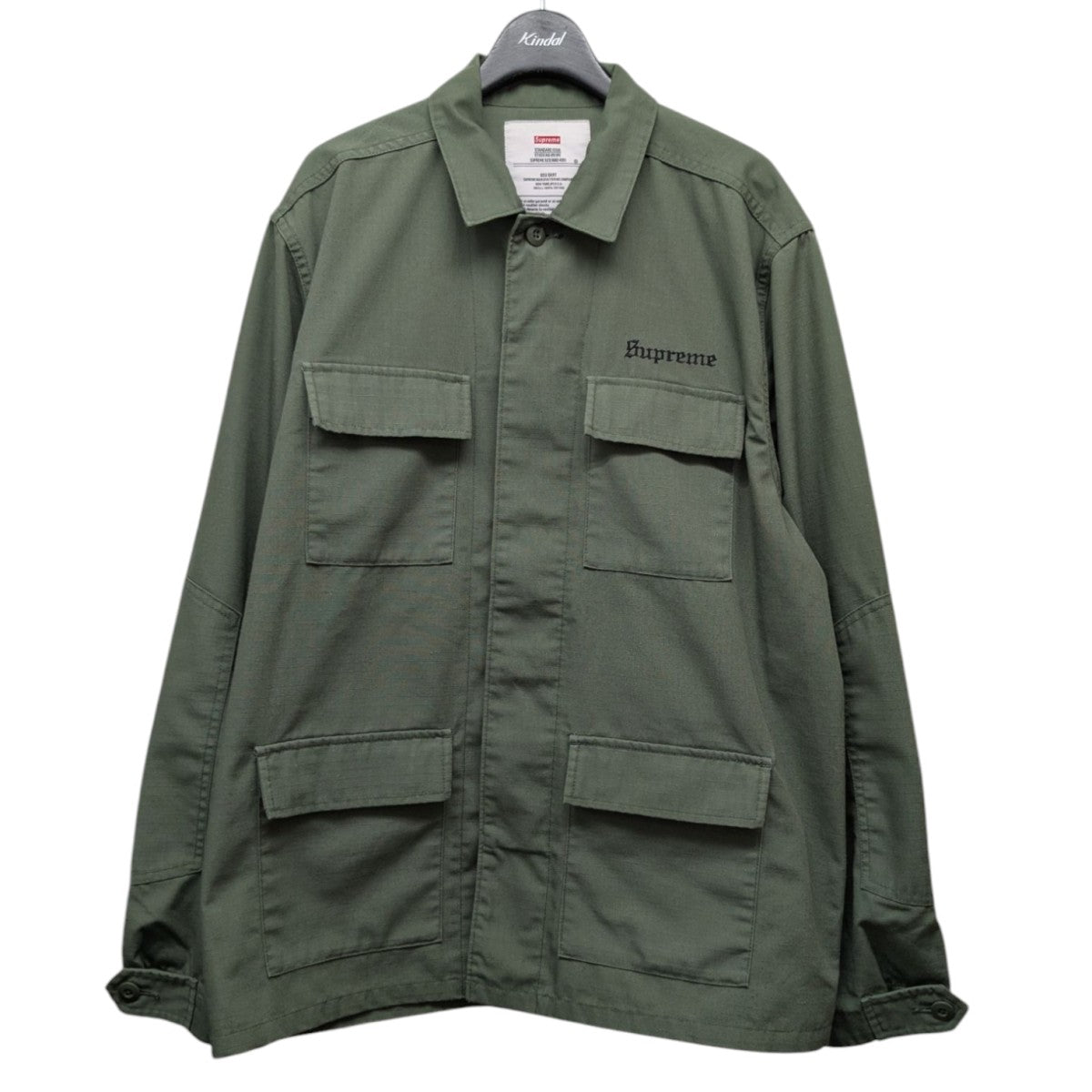 Supreme×Hellraiser 18SS「BDU Shirt」BDUシャツ オリーブ サイズ M