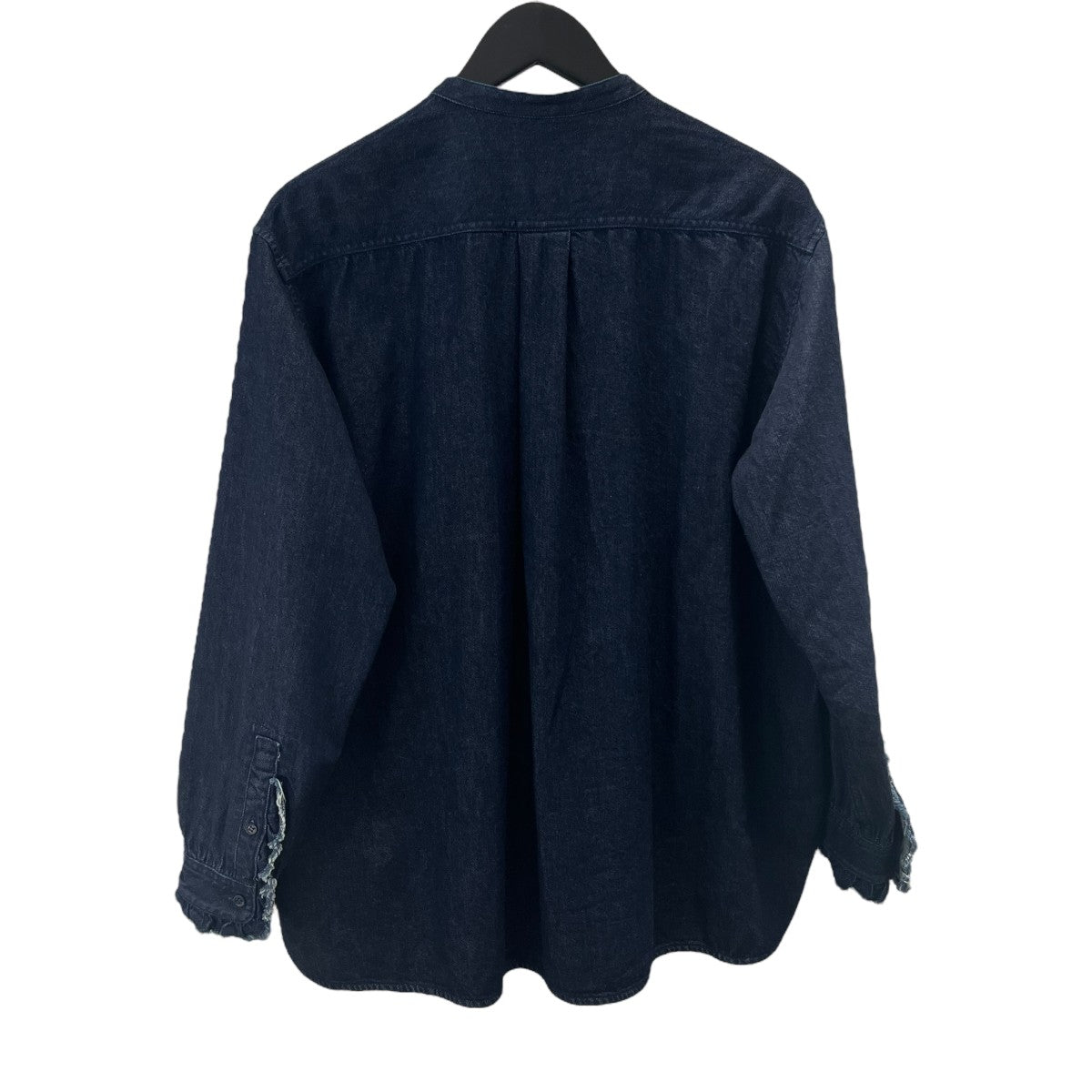 25SS ドゥロワー シルク混 デニム フリルシャツ ブラウス 38 25SS