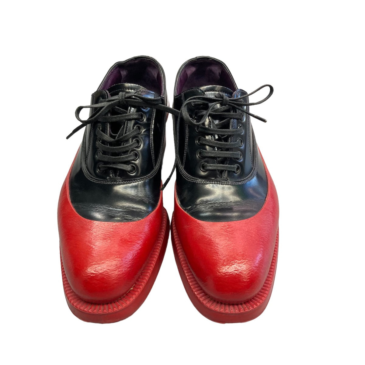 PRADA(プラダ) 12AWバイカラーラバーソールパンプス1E 887D 1E 887D