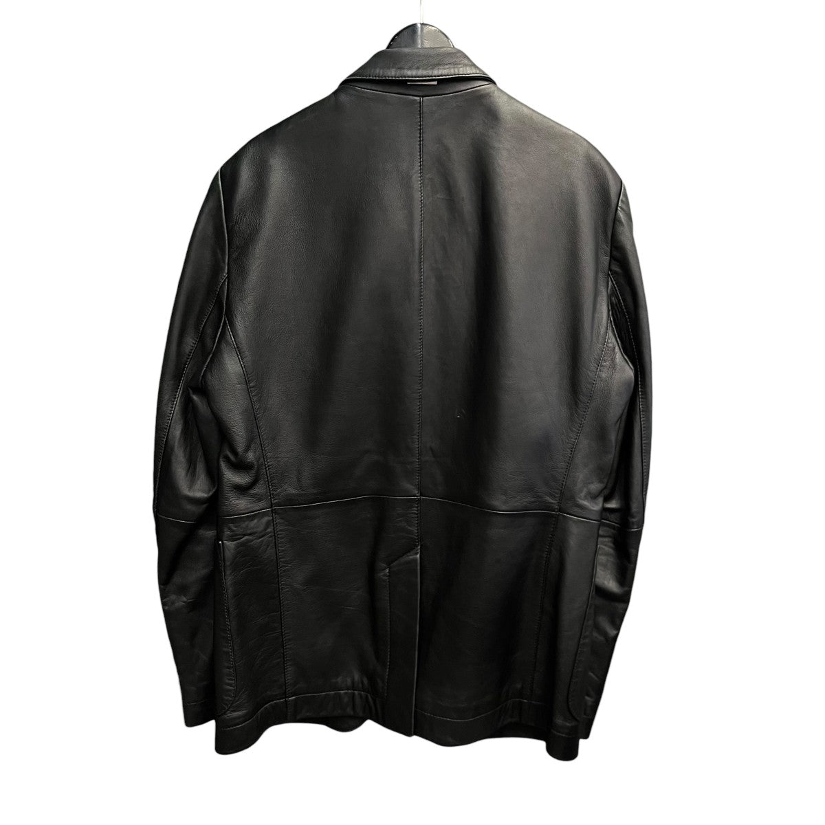 HUGO BOSS(ヒューゴボス) レザージャケット ブラック サイズ 48
