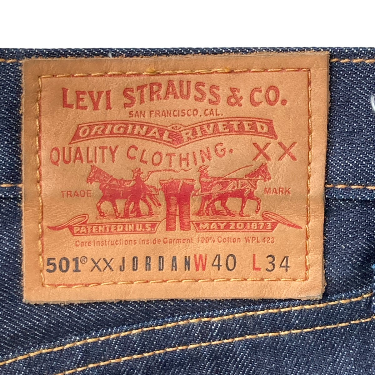 LEVI'S×AIR JORDAN 501XX AIR JORDAN 23 501デニムパンツ インディゴ