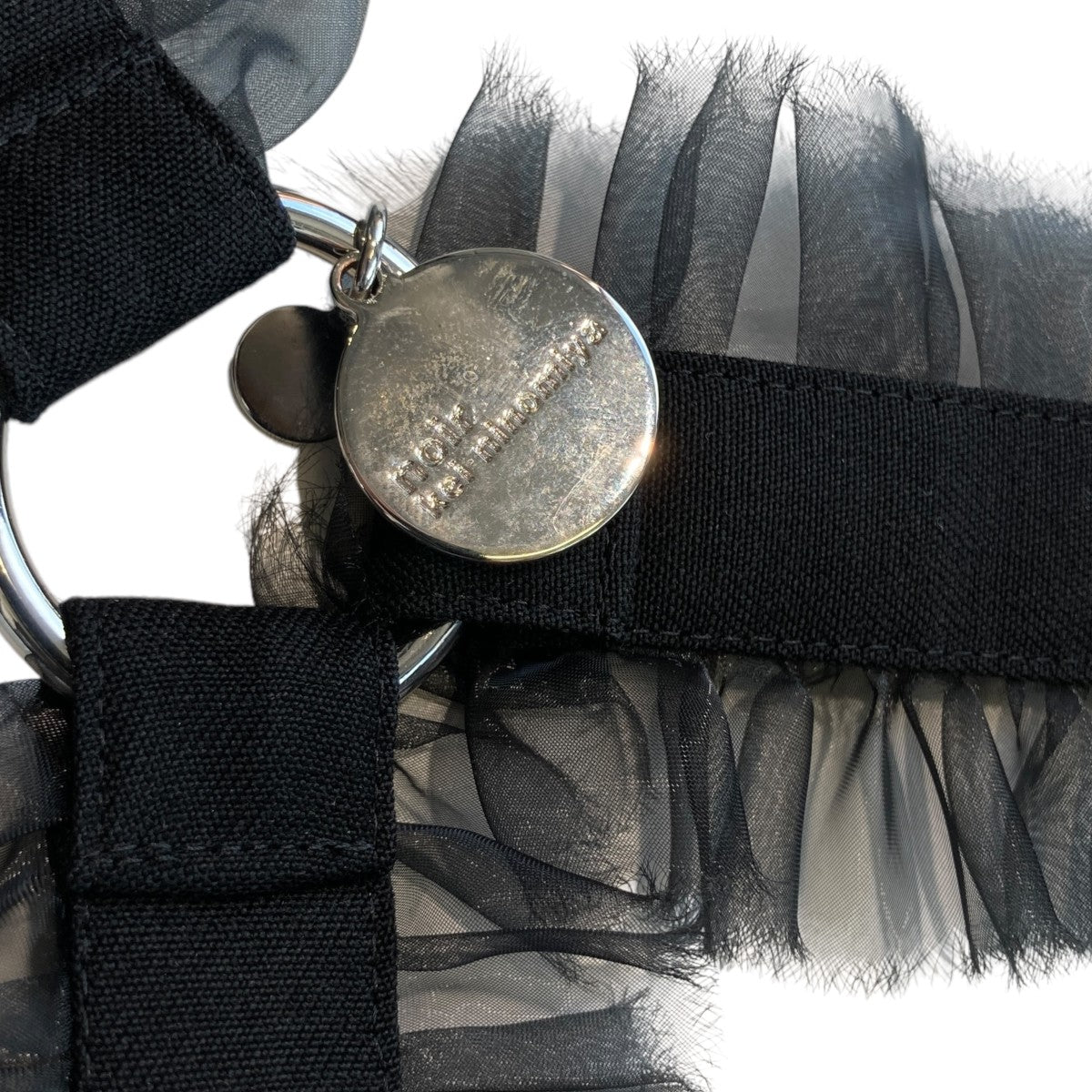 noir kei ninomiya チュールハーネスボディバッグ ホワイト ノワール