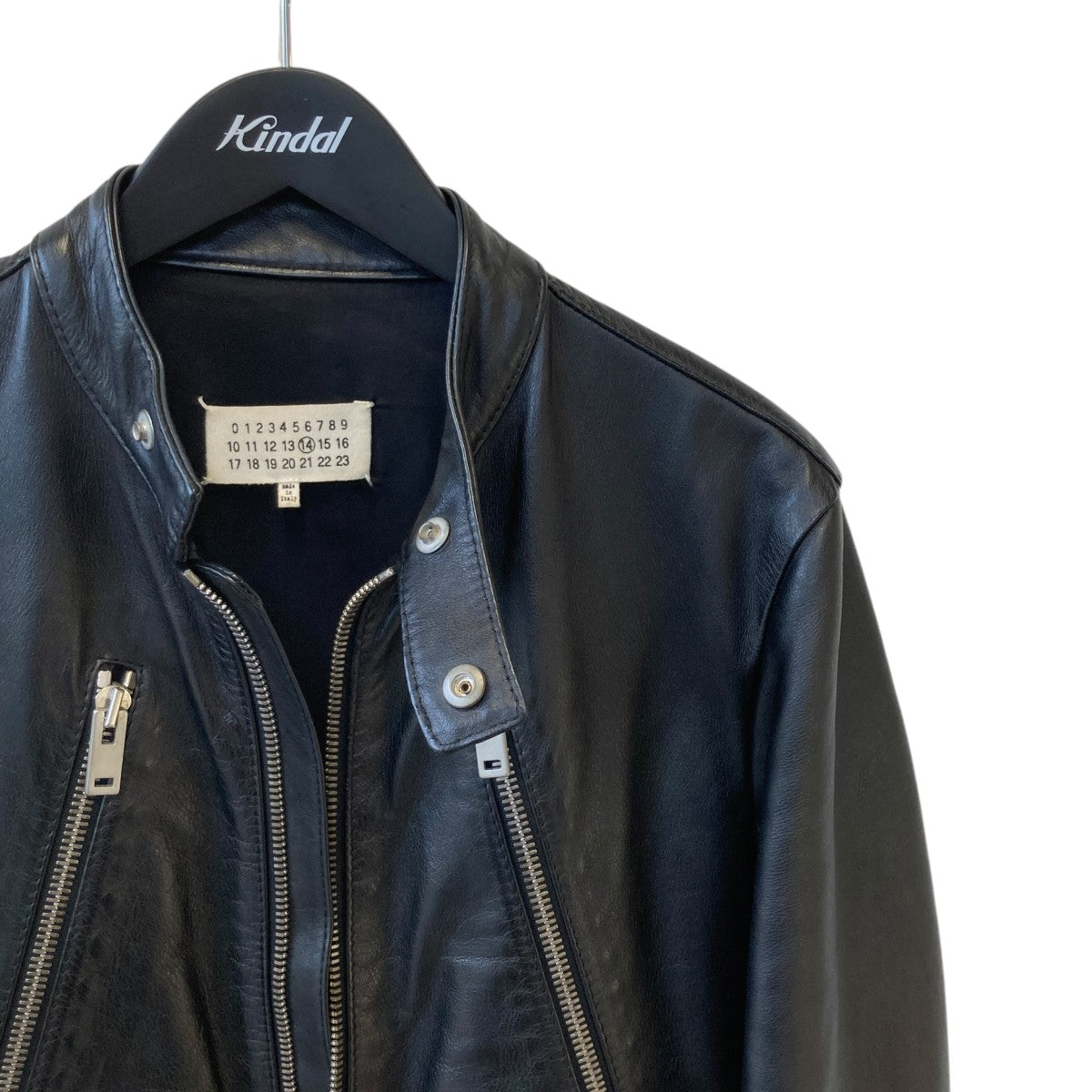 Maison Margiela(メゾンマルジェラ) 16SS5-ZIP RIDERS JACKETレザー