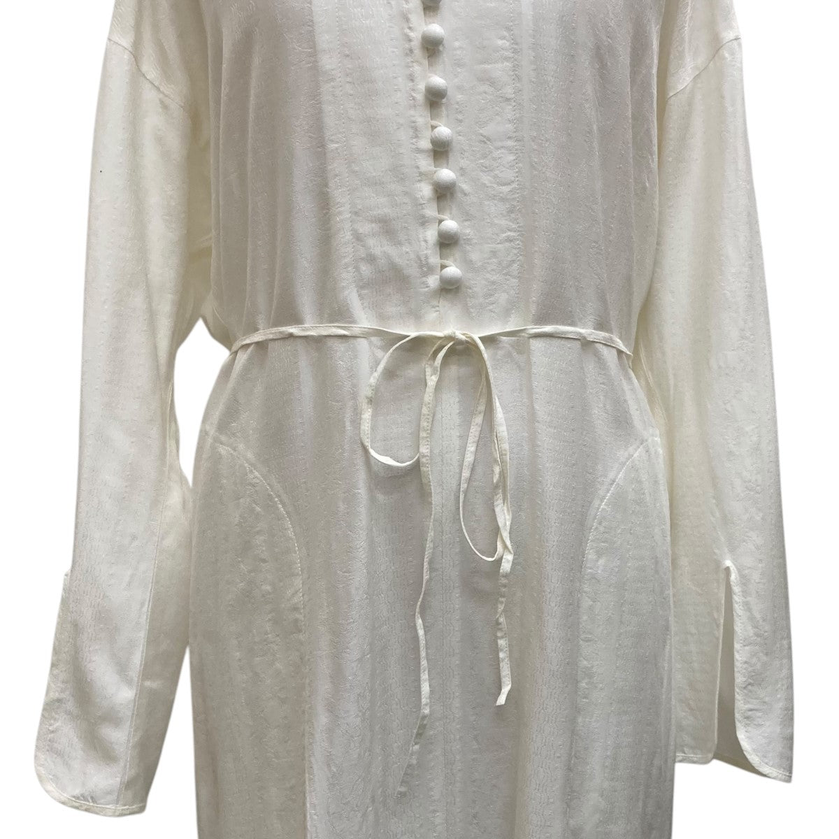 mame kurogouchi(マメクロゴウチ) Floral Pattern Silk Rayon Jacquard