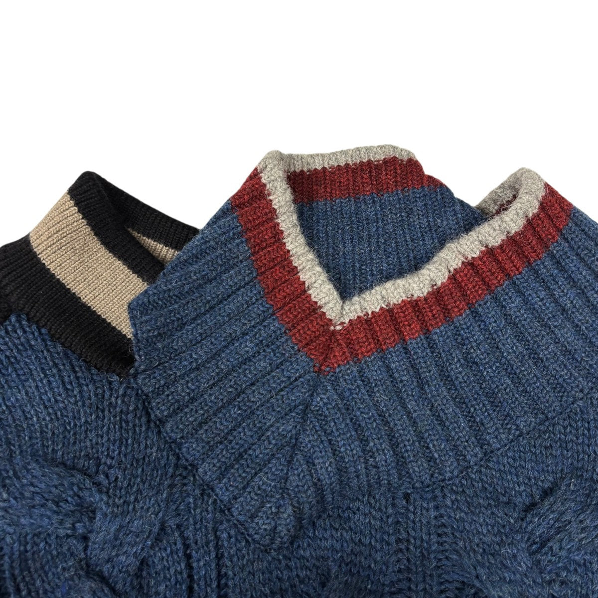 KOLOR(カラー) 21AWドッキングレイヤードニットセーター21WCM-NO2302