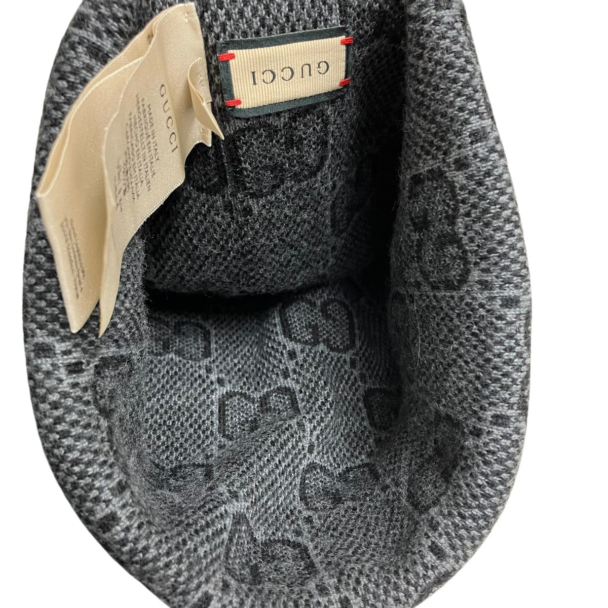 GUCCI(グッチ) ニット帽 グレー サイズ M｜【公式】カインドオル