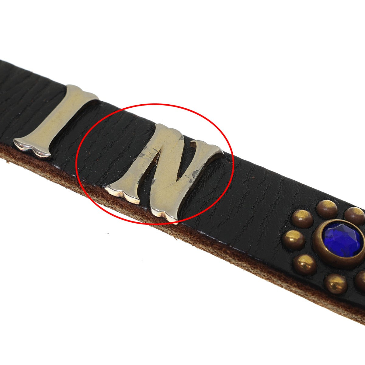 TENDERLOIN(テンダーロイン) ナロースタッズベルト ブラウン サイズ M