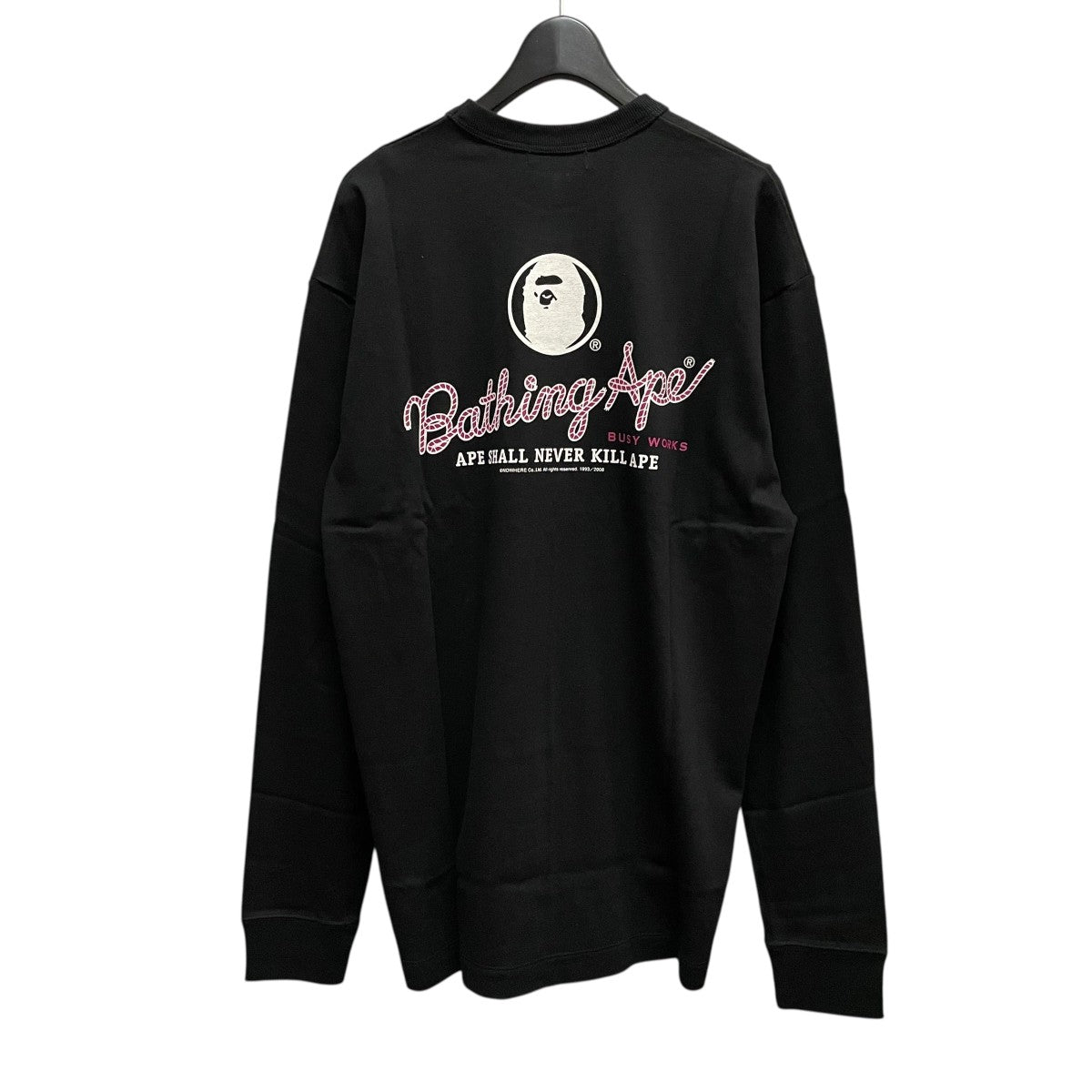 A BATHING APE(アベイシングエイプ) 長袖カットソー ブラック サイズ L