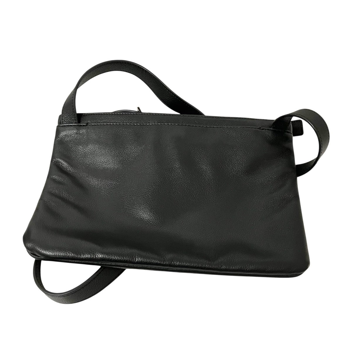 agnes b(アニエスベー) エンボス加工 レザーショルダーバッグJS06M 03