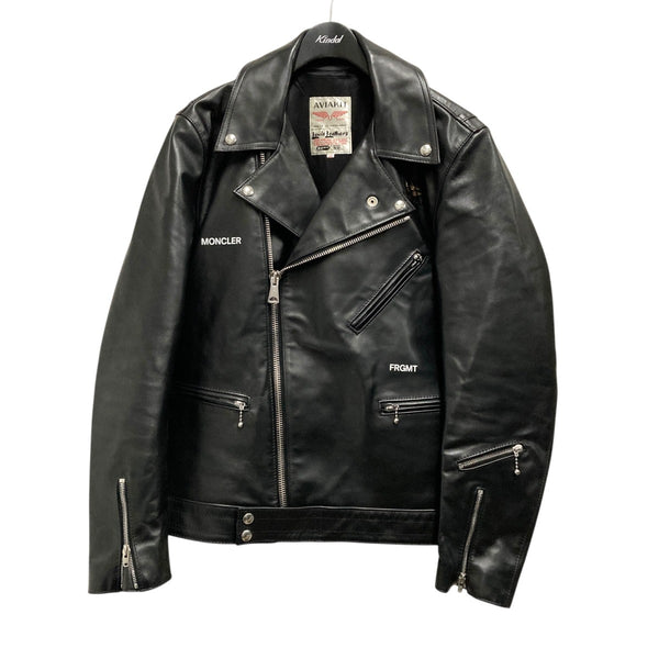 MONCLER×Lewis Leathers×FRGMT DWAYNE CYCLONEレザージャケット